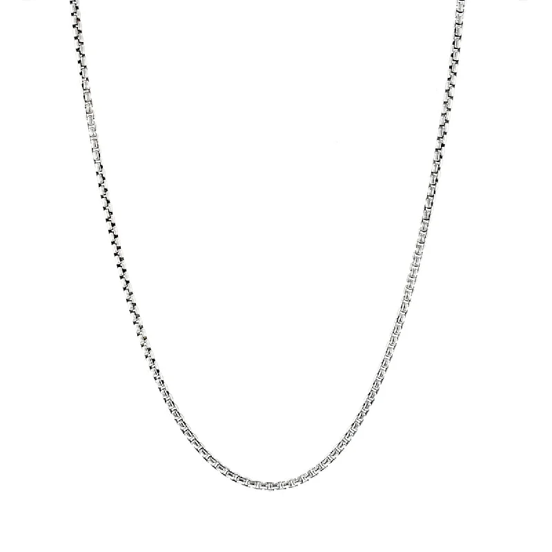 Luxury pearl and gold necklaces for elegant style -David Yurman Box Chain Necklace