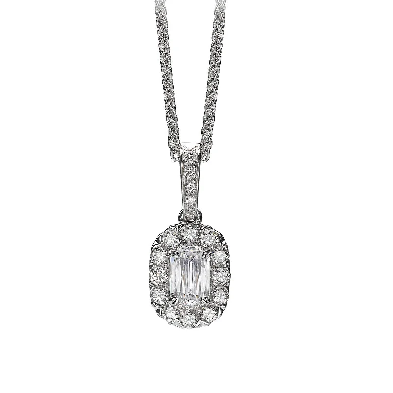 Elegant sapphire necklaces for luxurious style -L'amour Crisscut Diamond Pendant Necklace