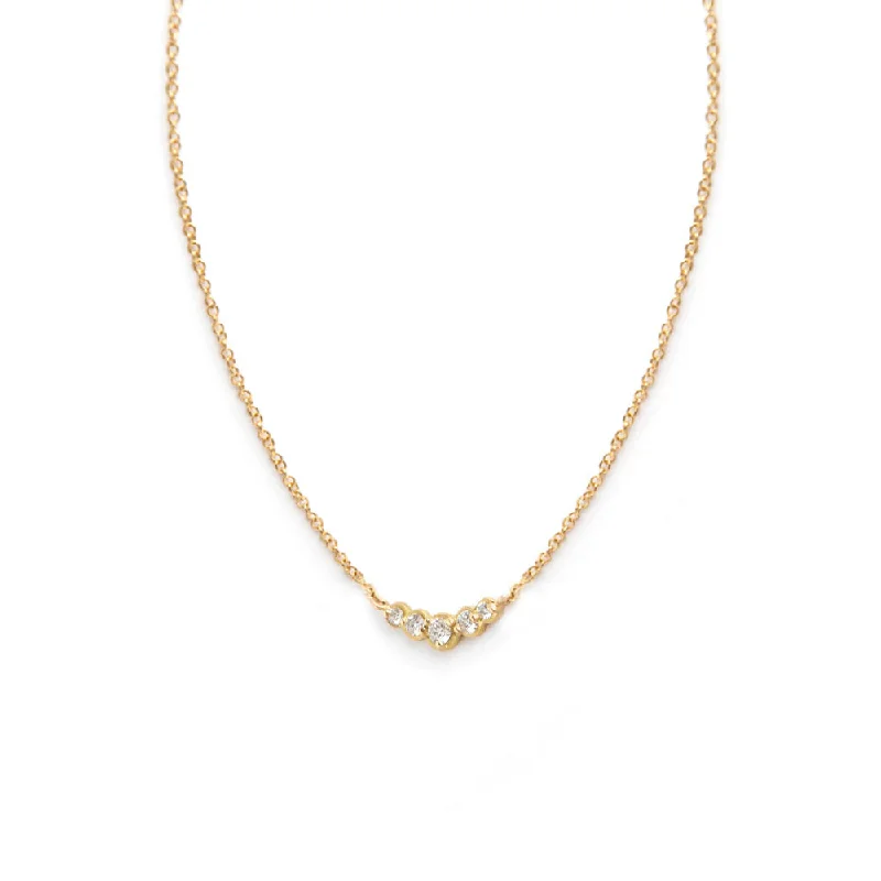 Crystal encrusted necklaces for glamorous outfits -18 Karat Yellow Gold Festival Small Graduated Necklace