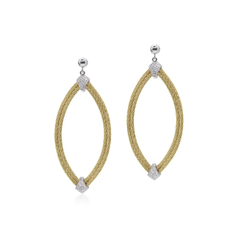 Trendy ear cuffs for modern fashion -0.10 ctw Diamond Cable Earrings | M10276581