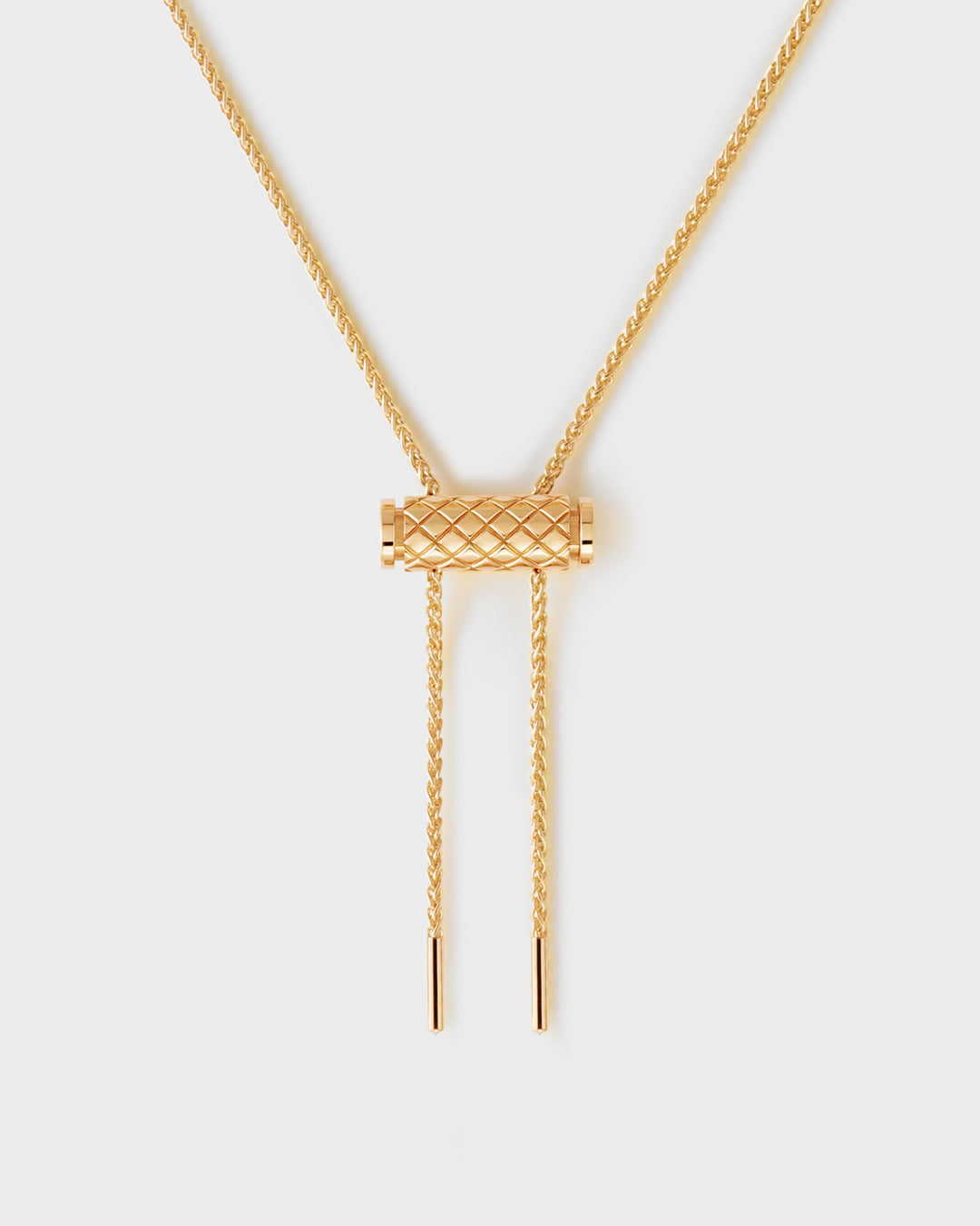 Chunky chain necklaces for bold fashion -Gold Latch Pendant on MM Chain in Yellow Gold