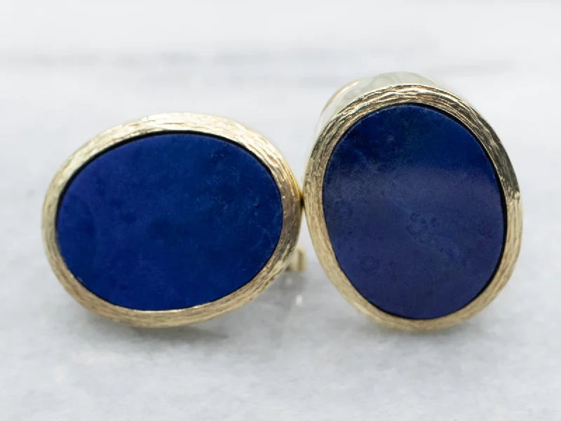 Custom made earrings for bridesmaids -Green Gold Lapis Stud Earrings