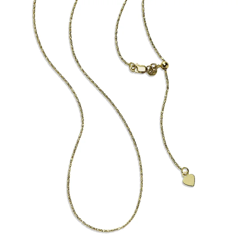 Unique pendant necklaces with creative designs -Raso Chain Necklace, 24 Inches, 14K Yellow Gold