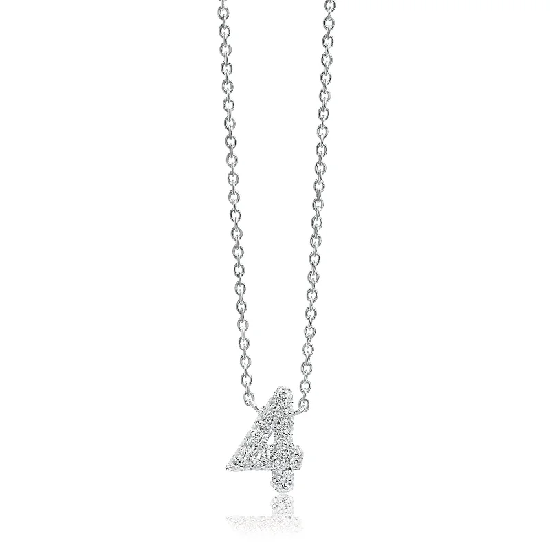 Diamond necklaces for special occasions -Necklace Novoli Quattro