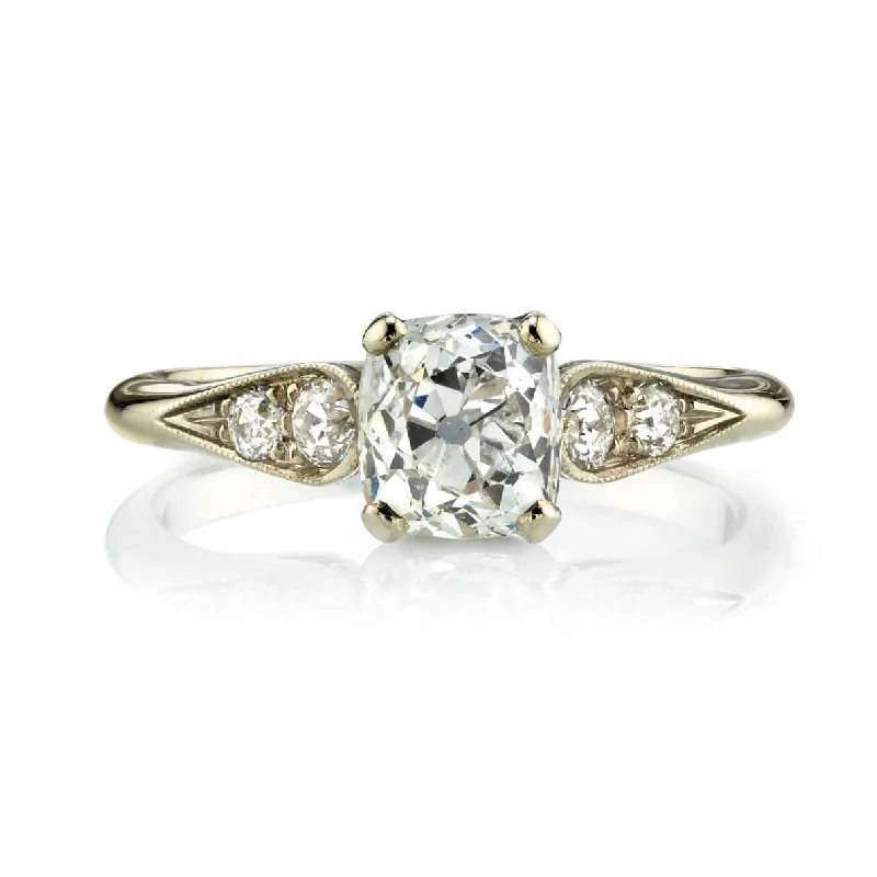 Elegant wedding rings with subtle diamond details -AMANDA