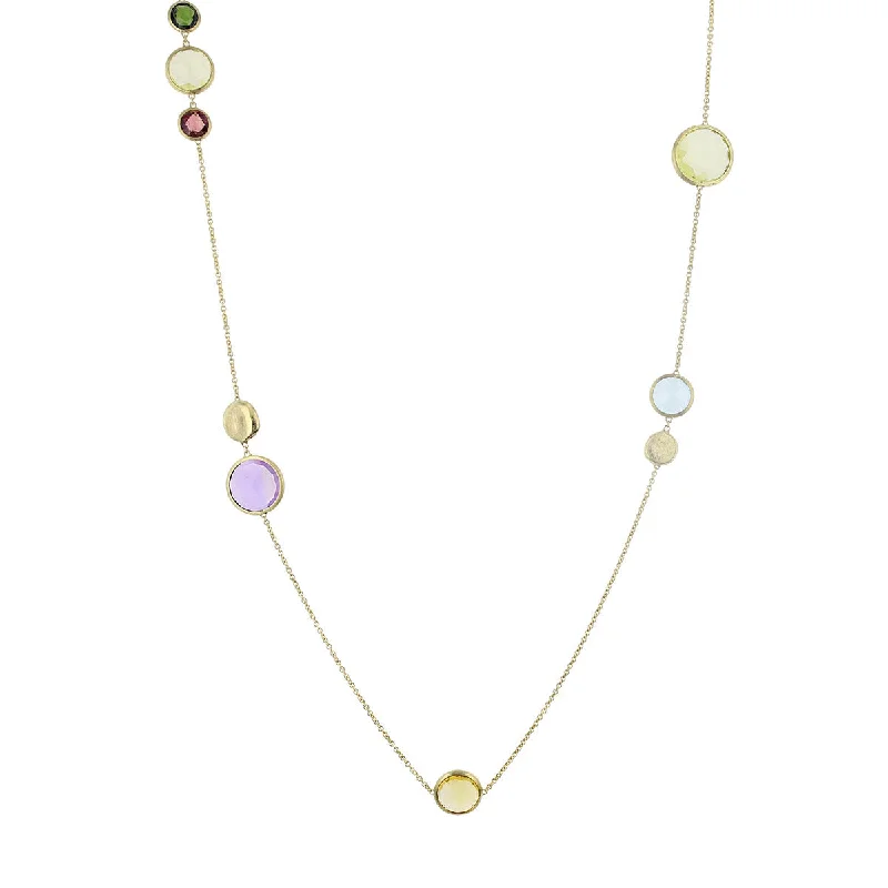 Fashionable layered necklaces with charms -Marco Bicego 18K Yellow Gold Confetti Necklace