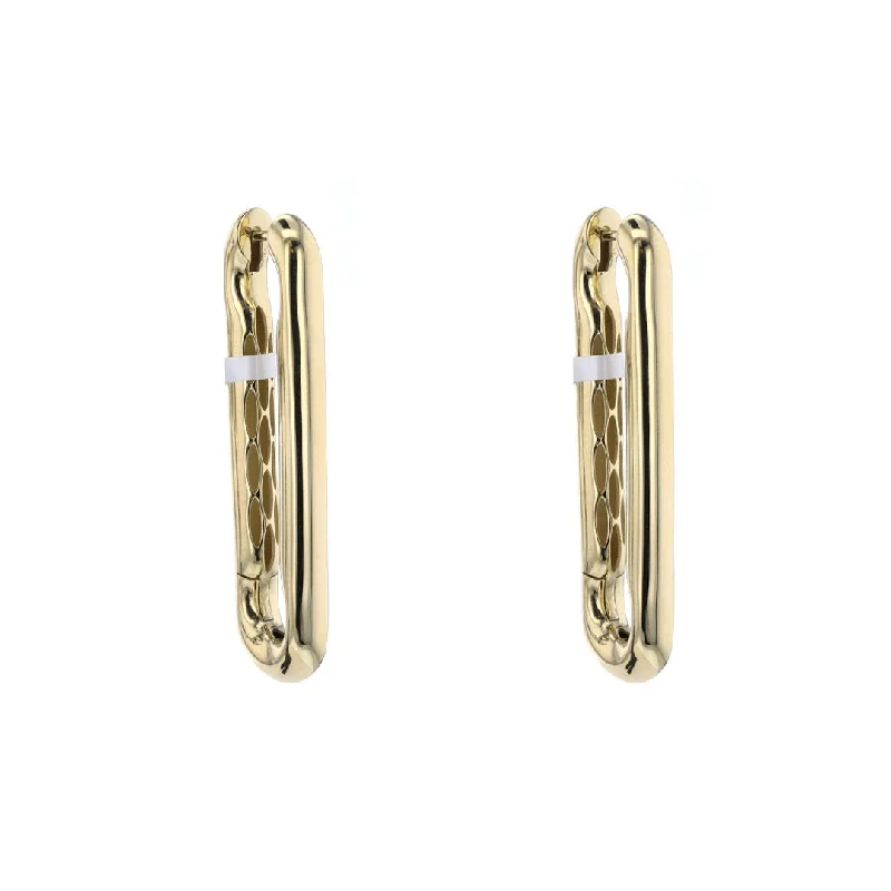 Handcrafted gold earrings for sophisticated looks -Extra Large Link Earrings