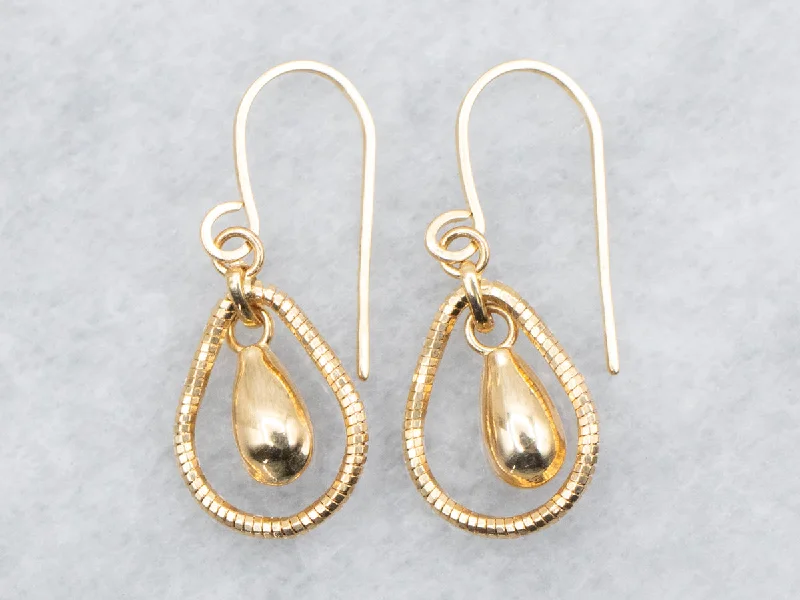 Modern geometric earrings for edgy looks -Teardrop Shaped Drop Earrings