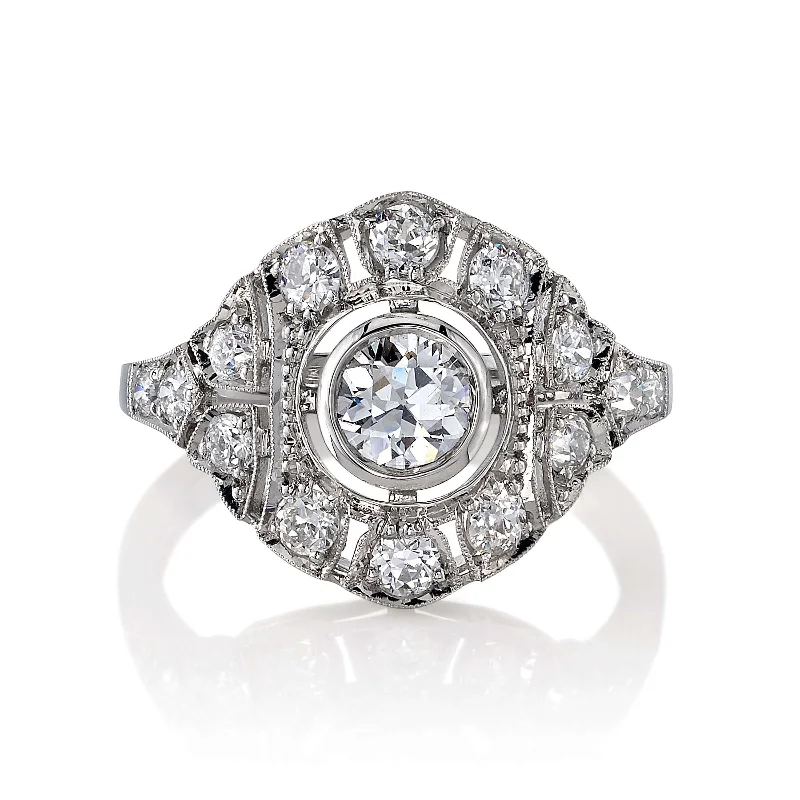 Simple and elegant diamond rings for refined beauty -RENEE