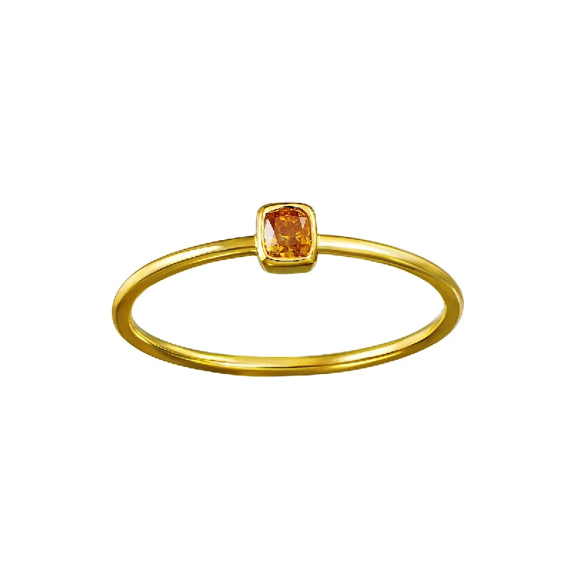 Vintage gemstone rings for timeless elegance -Cherished Heirloom 14kt Gold Yellow Diamond Ring