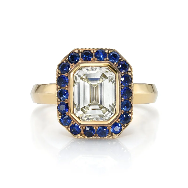 Elegant engagement rings with gemstone accents -MARIA PAVÉ