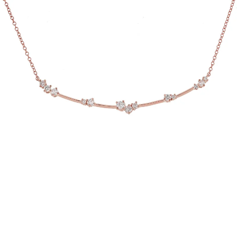 Classic diamond pendant necklaces for timeless elegance -Constellation Star Cluster Necklace