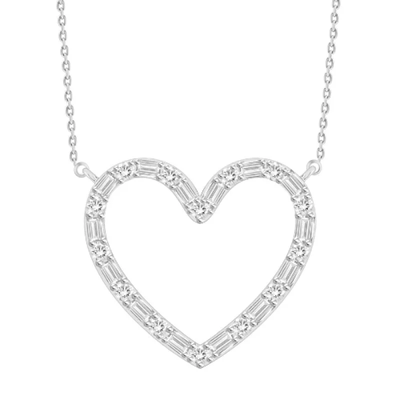 Vintage-inspired gold necklaces for timeless beauty -Heart Necklace Diamond