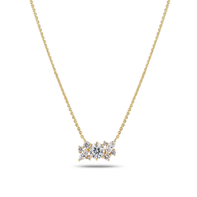 Personalized bar pendant necklaces for special moments -Necklace Lovere - with lab-grown diamonds