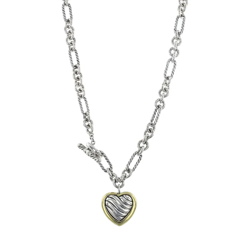 Bohemian-inspired feather necklaces for earthy fashion -David Yurman Cable Heart Figaro Necklace