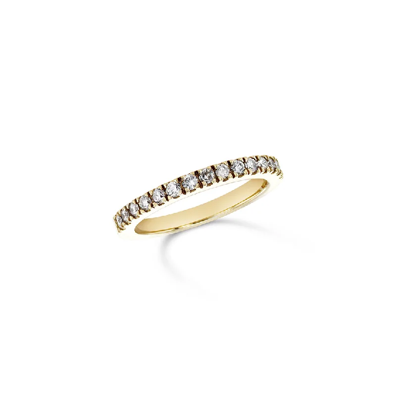 Designer engagement rings for luxury proposals -0.50 Carat Diamond Band in 14K Yellow Gold