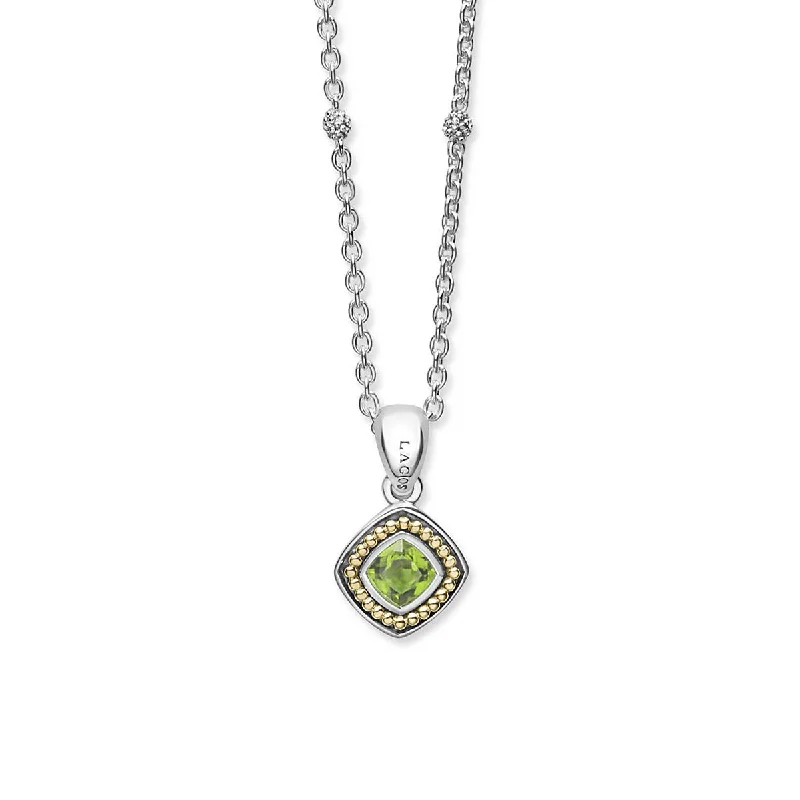 Custom logo necklaces for business gifts -Peridot Pendant Necklace