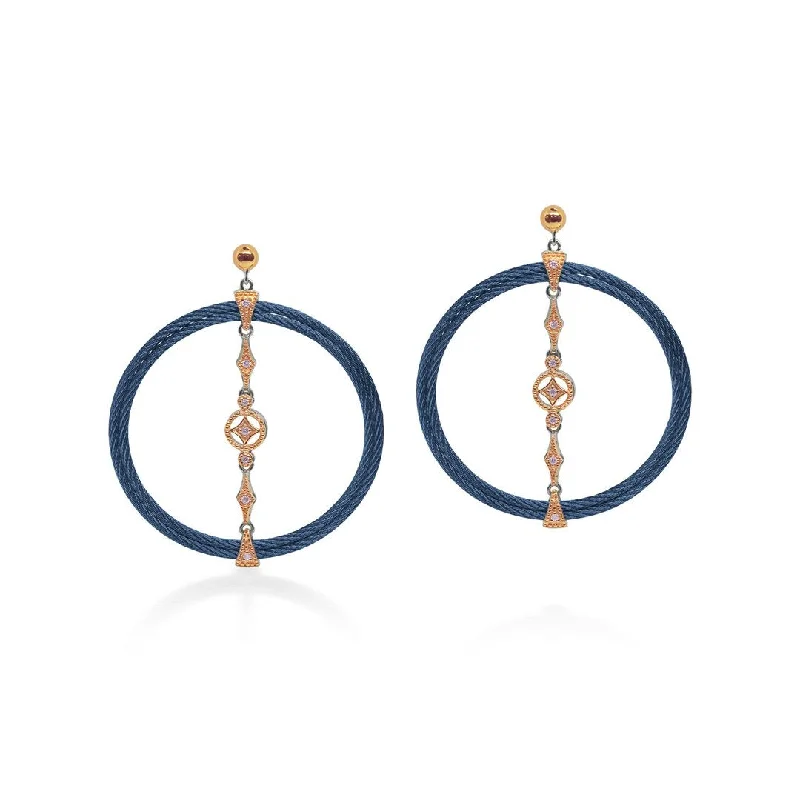 Rose gold earrings for sophisticated looks -0.12 ctw Diamond Drop Earrings