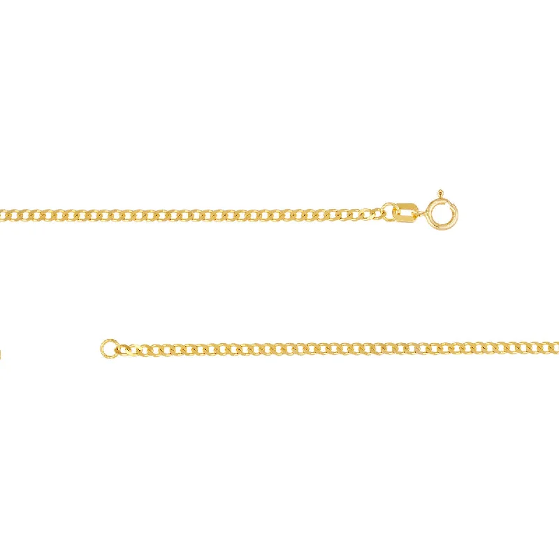 High-quality bracelets-14K Yellow Gold Curb Link Bracelet