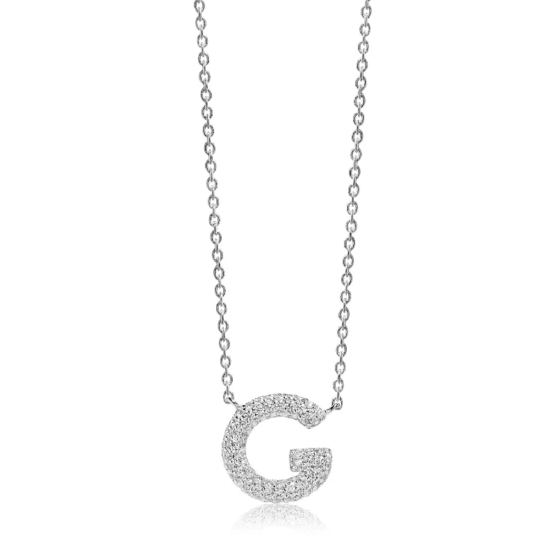 Elegant silver necklaces with gemstone accents -Necklace Novoli G