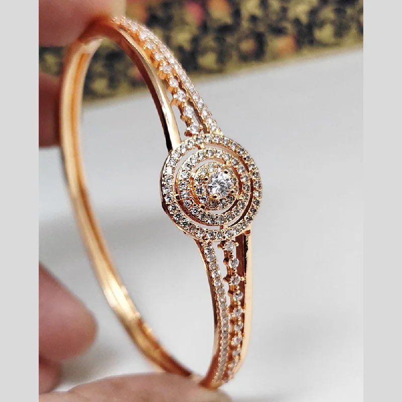 Elegant diamond bangles for sophisticated events -Aamrapali Gold Plated American Diamond Bangle