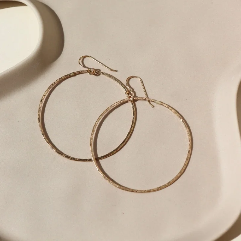 Stylish dangly earrings for evening wear -Soleil Hoops