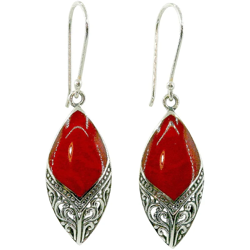 Custom diamond earrings for luxury gifts -Arabesque Coral Earrings