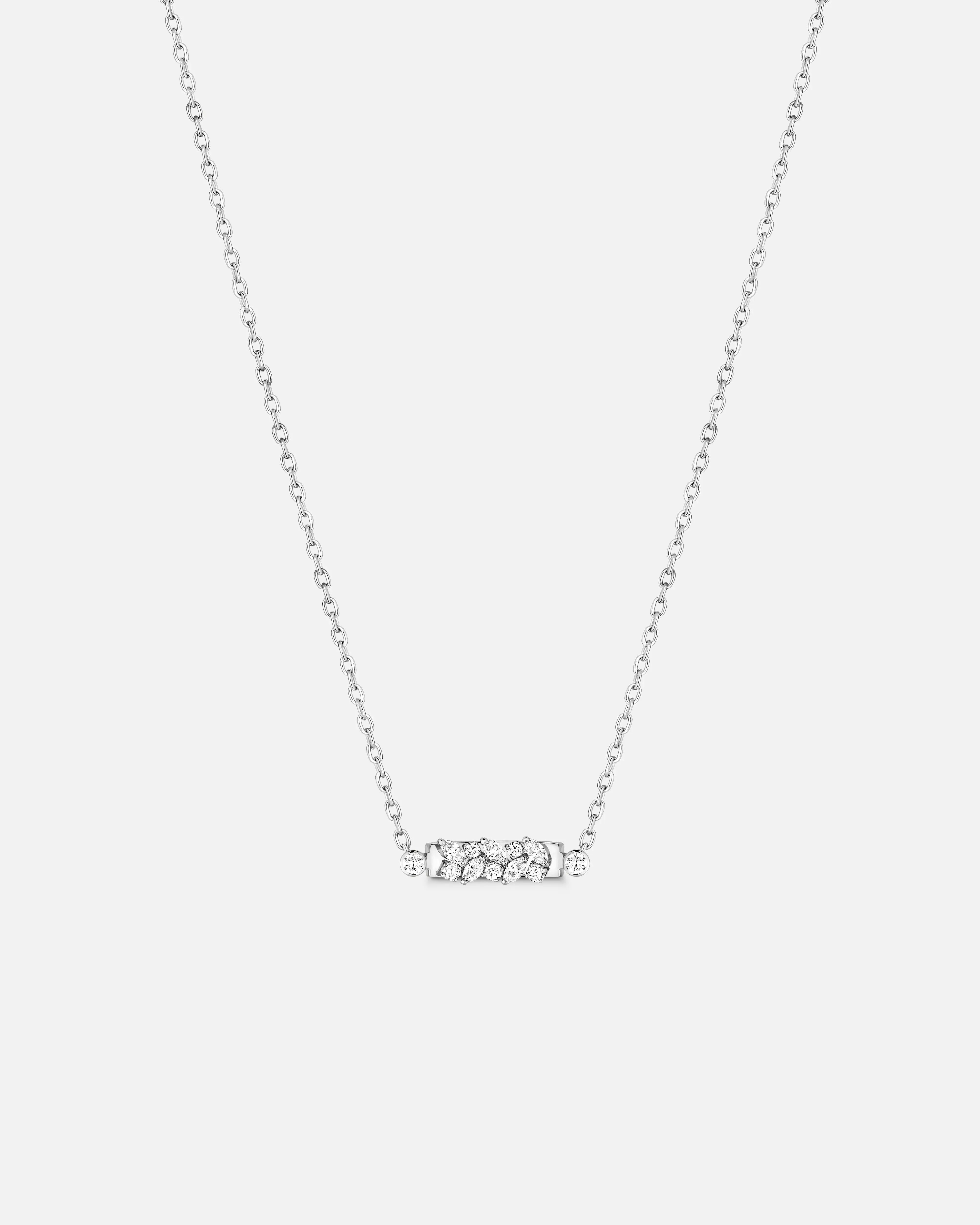 Elegant sapphire necklaces for luxurious style -Soirée Mood Pendant in White Gold