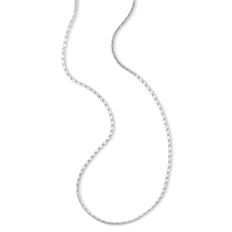 Statement gold necklaces for luxurious style -Lumina Chain Necklace, 20 Inches, 14K White Gold