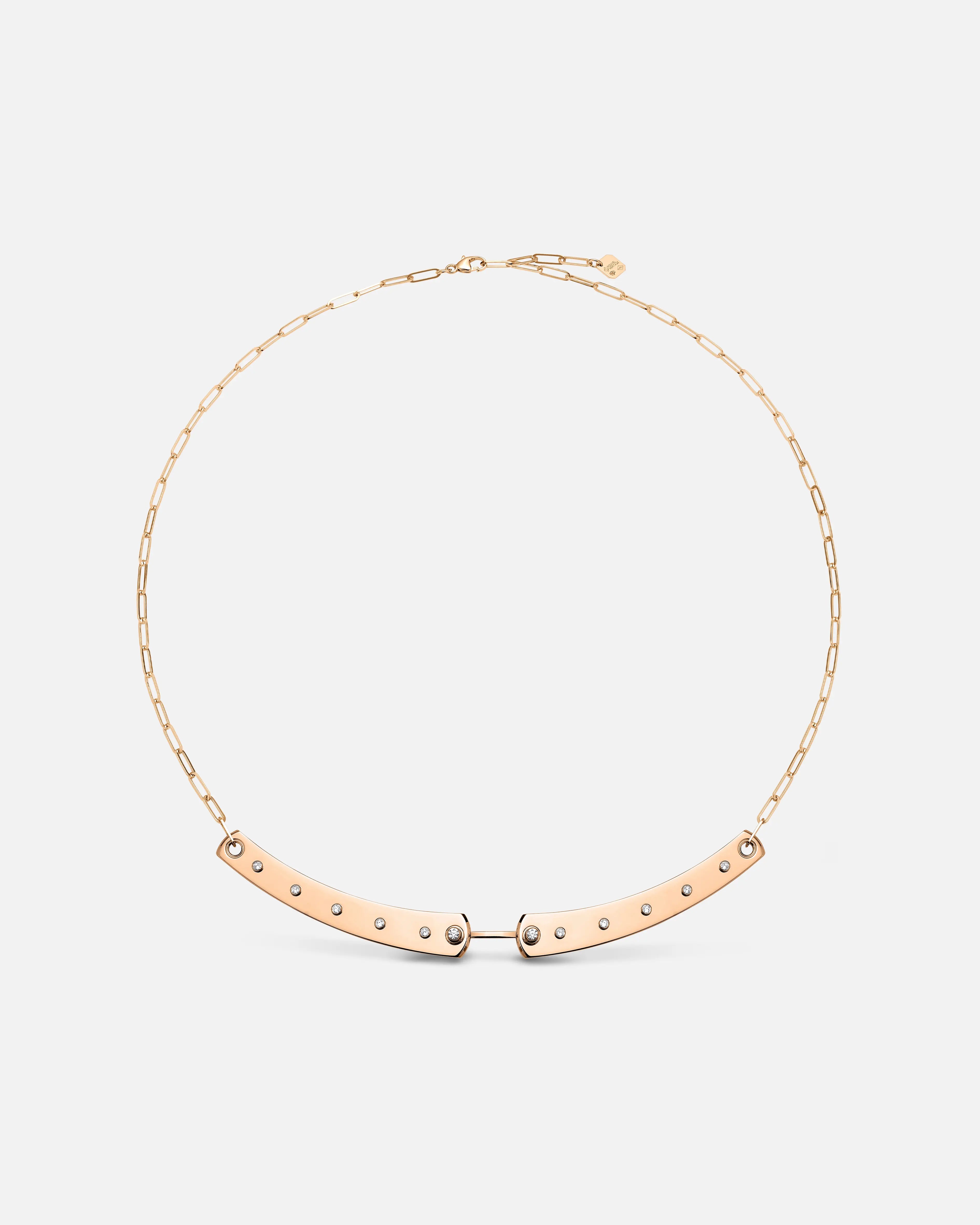 Fashionable crystal chain necklaces for everyday wear -Brunch in NY Mood Necklace in Rose Gold