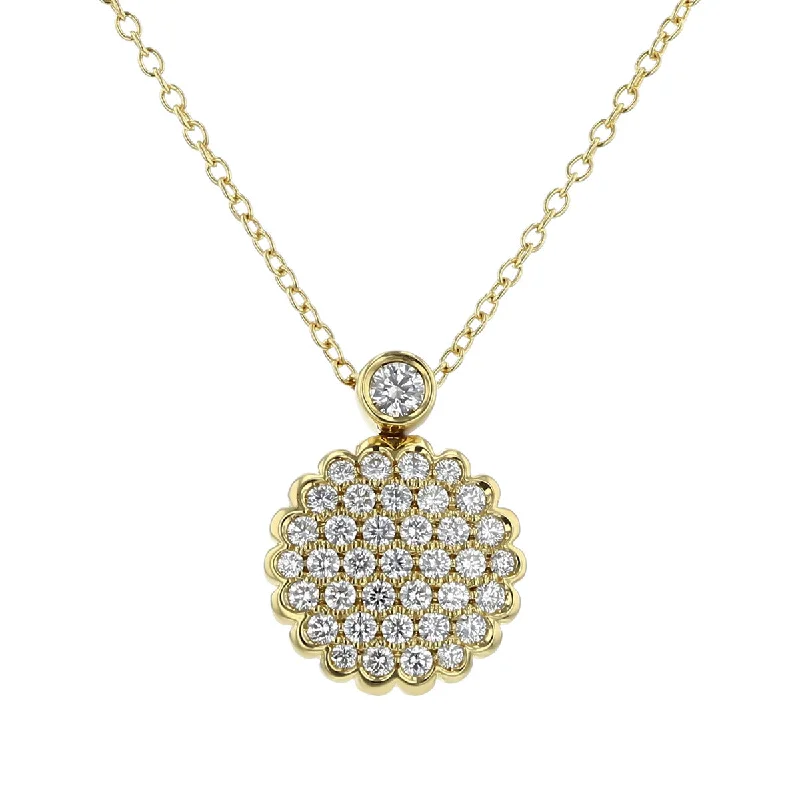 Custom gemstone necklaces for special occasions -Necklace in Yellow Gold with Diamonds