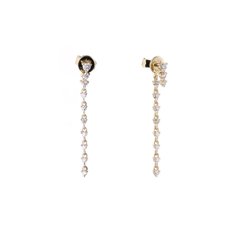 Diamond stud earrings for a sophisticated look -0.37 ctw Diamond Drop Earrings