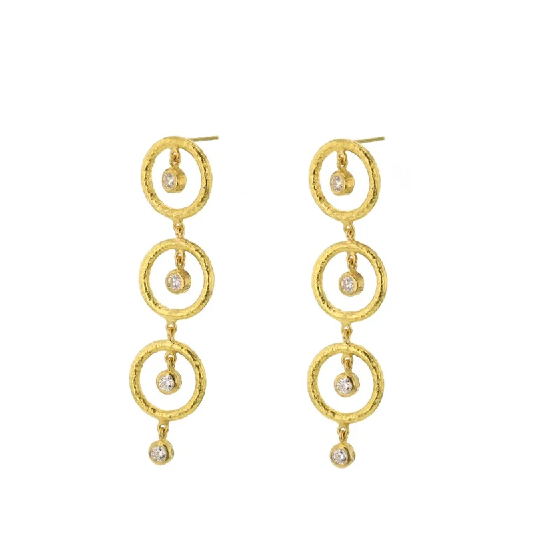 Colorful gem-studded earrings for playful looks -0.20 ctw Diamond Dangle Earrings