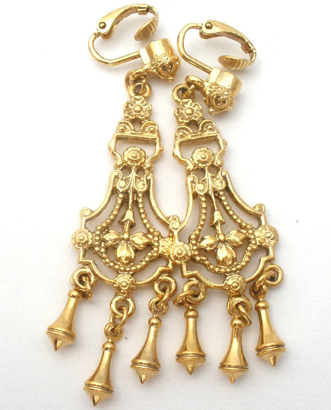 Bold statement earrings for attention-grabbing looks -1928 Chandelier Dangle Earrings Vintage