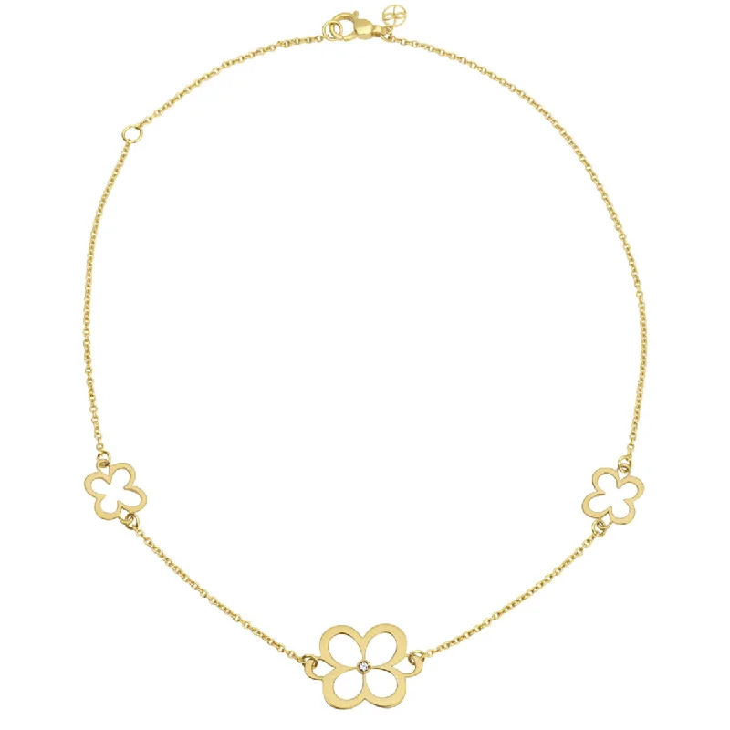 Luxury gold-plated necklaces for stylish accessories -Fiore Classic Chain Necklace with Diamond