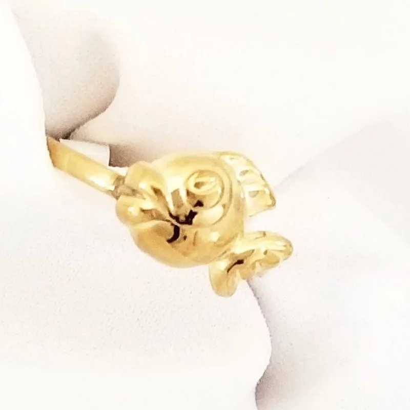 Minimalist rings for everyday wear -Goldfish Gold Ring